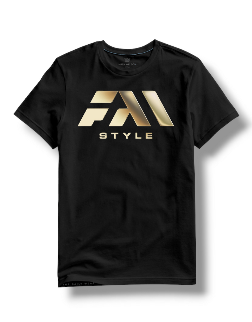 Fam Style T-shirt w/ Gold logo(Black)